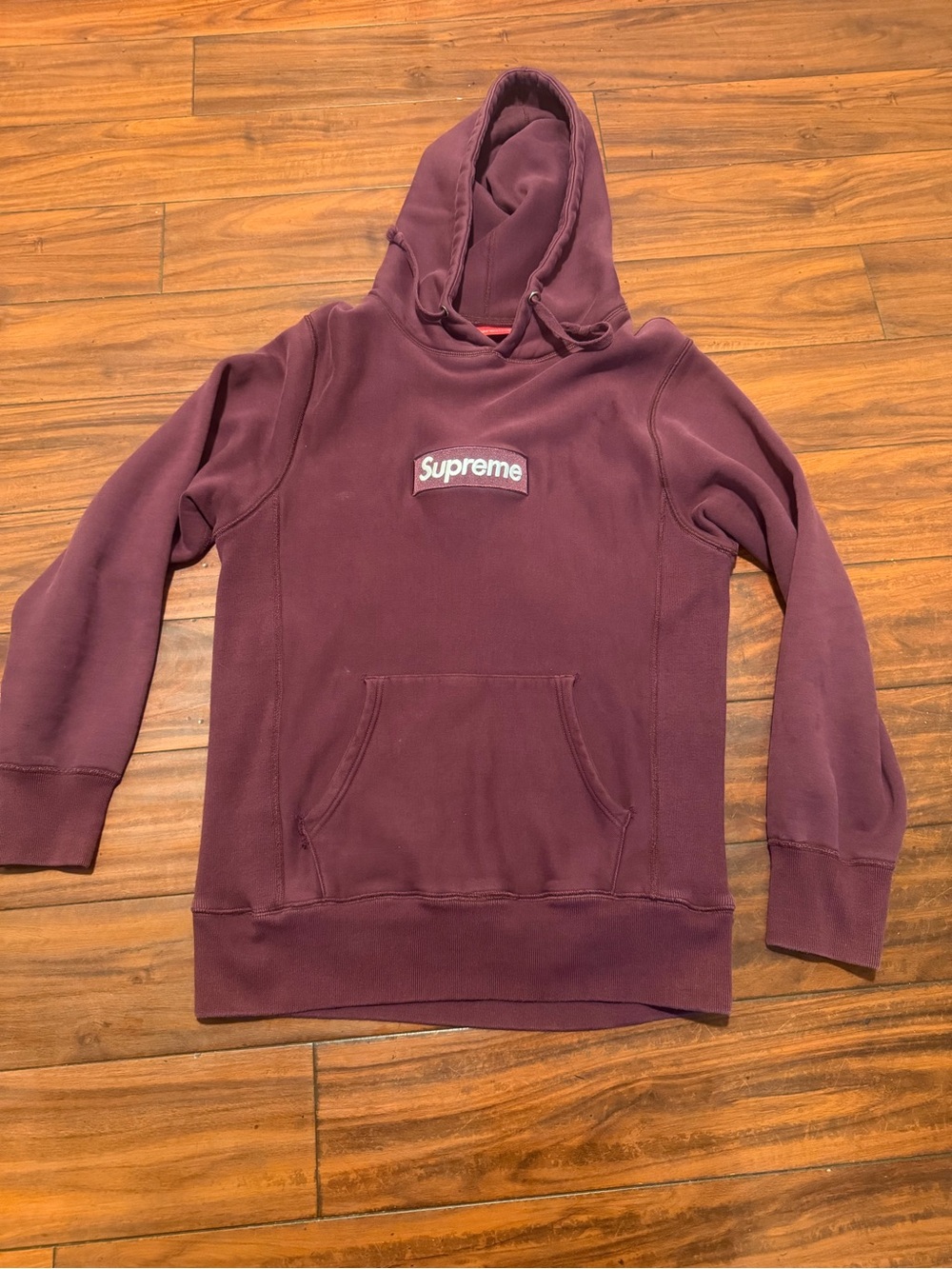 Supreme Plum Box Logo Pullover Hoodie men’s sizes medium read - Picture 1 of 11
